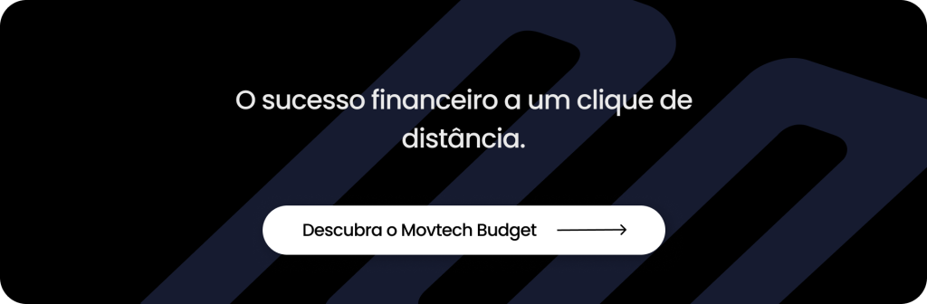 Banner clicável que redireciona para o WhatsApp da Movtech com o lettering: 'O sucesso financeiro a um clique de distância.'